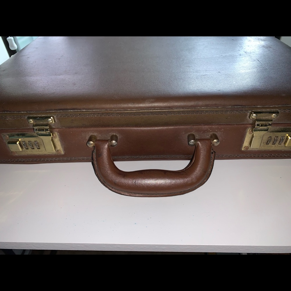 Vintage leather briefcase